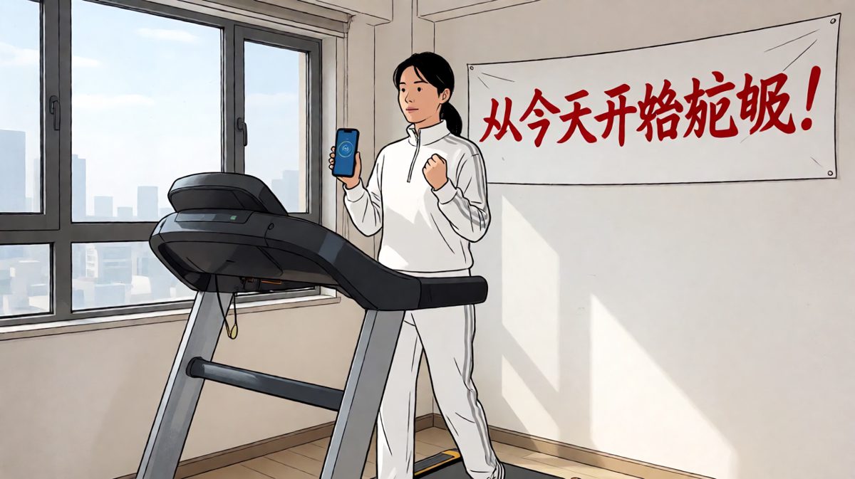 第一天：雄心勃勃立下减肥誓言