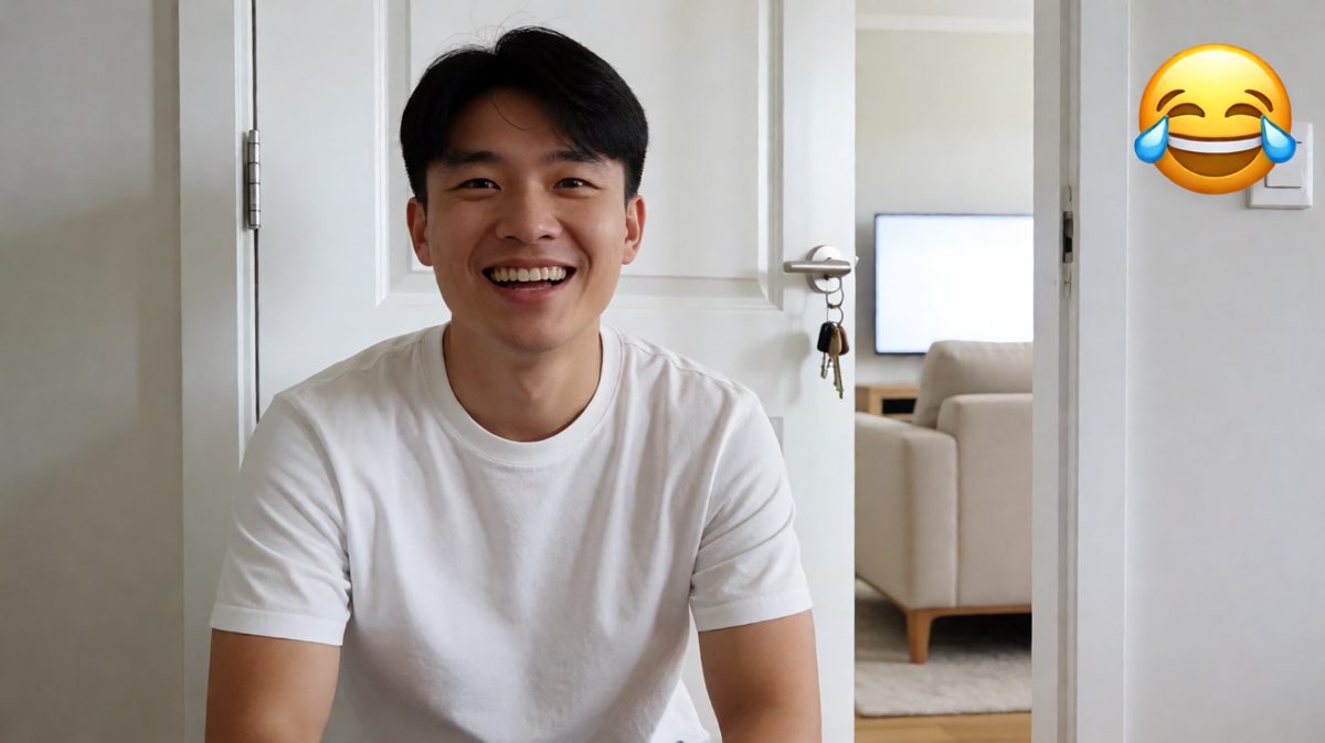 门没锁还是虚掩的？！钥匙居然挂在门把手上？！
