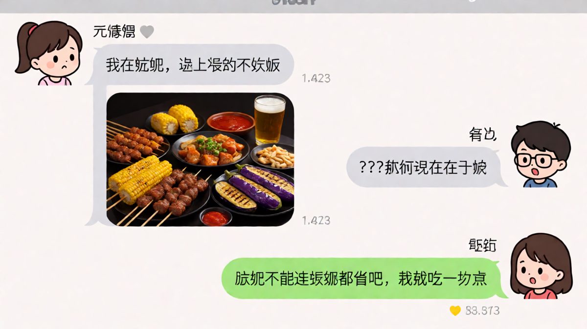 嘴上说着减肥，手里端着烧烤，自我安慰式节食天花板。