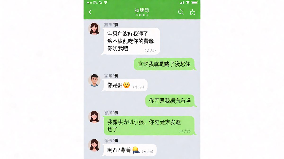 认错对象最高境界：对着别人疯狂道歉，以为男朋友是自己。