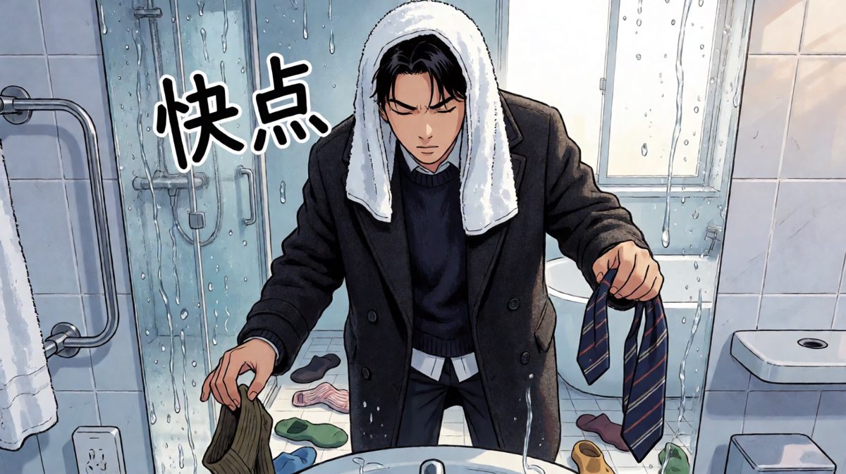 五分钟后的地狱式洗漱冲刺