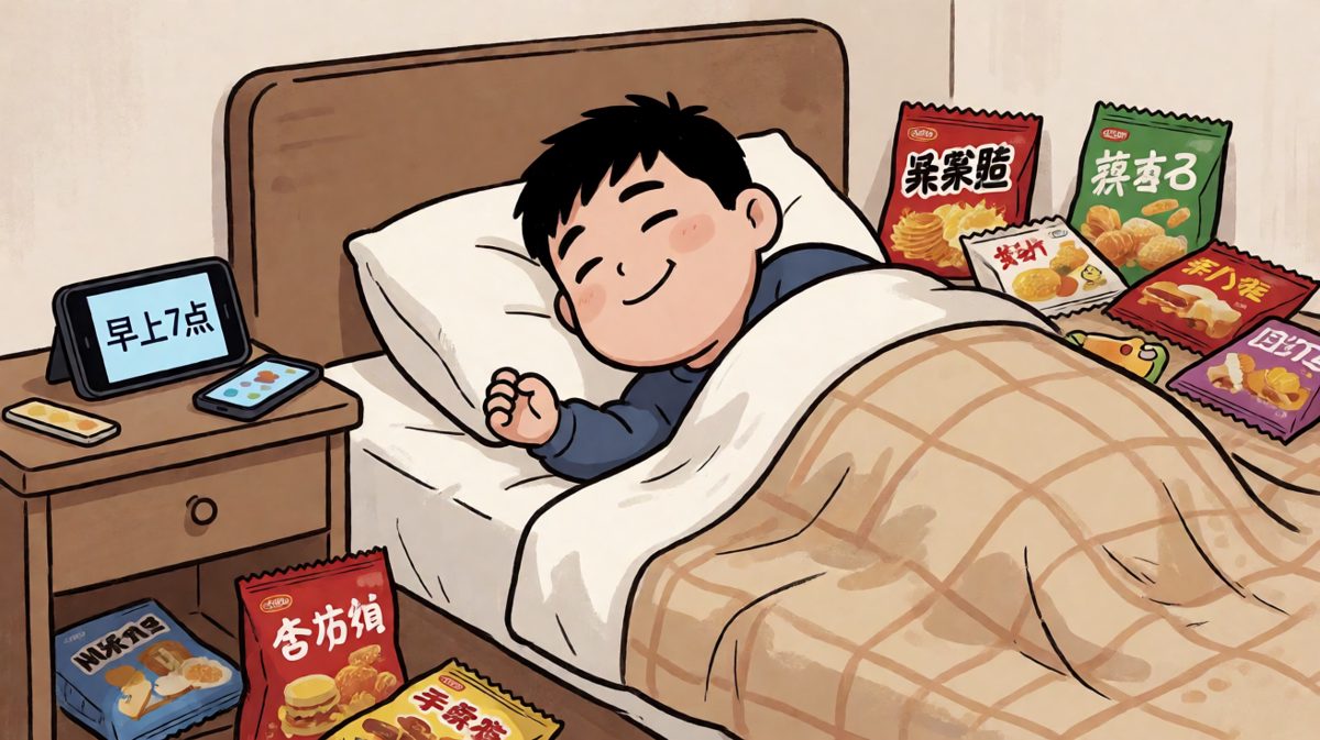闹钟响了第七遍，主角依然纹丝不动