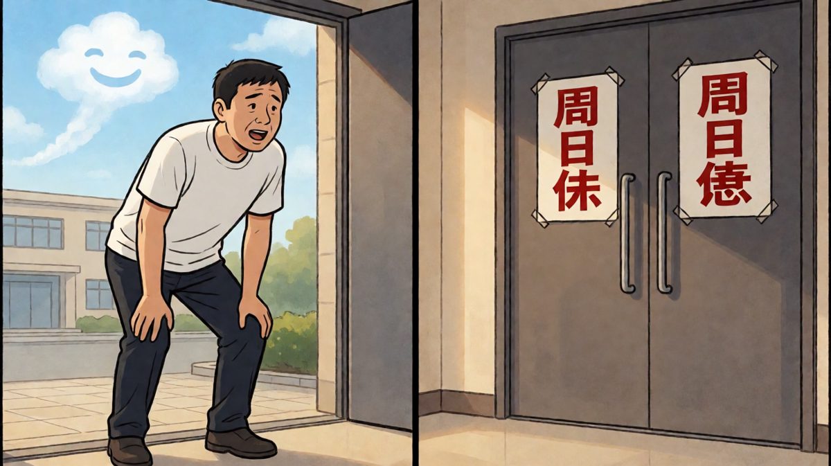 跑了半小时，公司放假……