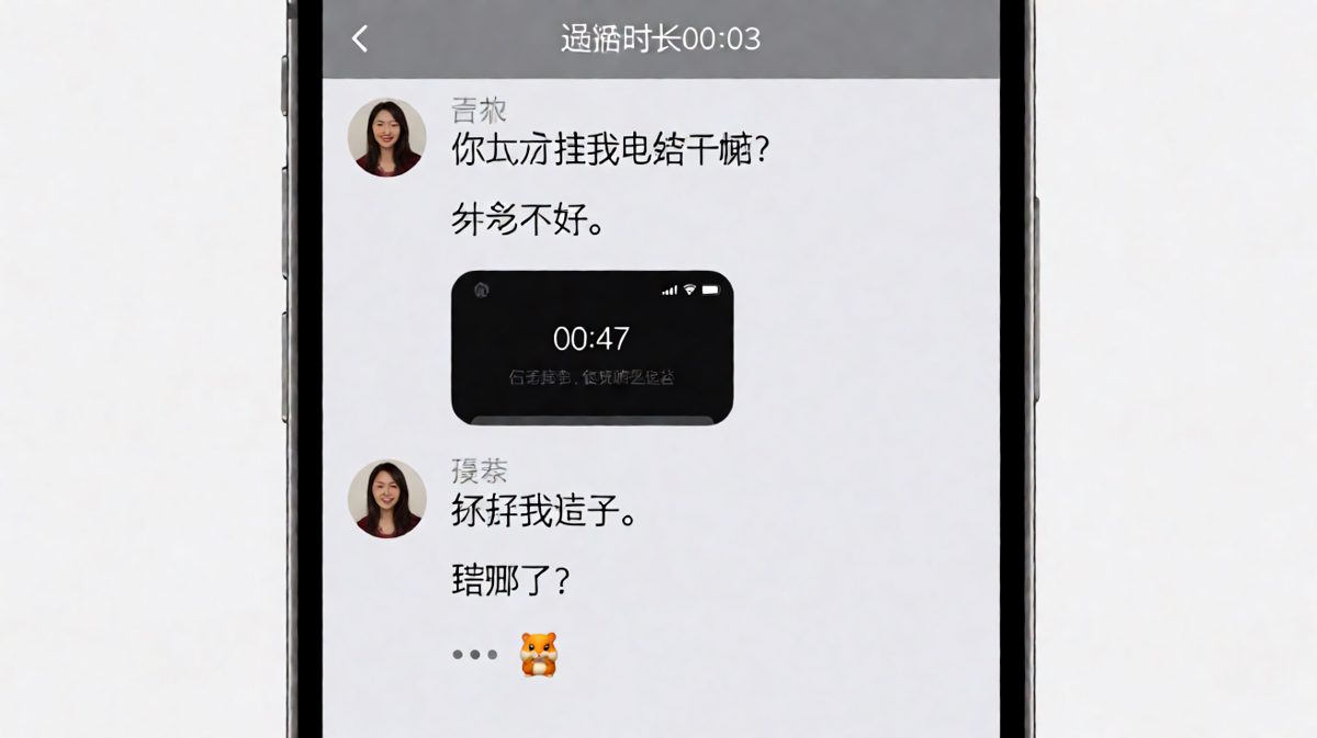 说挂电话是因为信号不好却被抓包