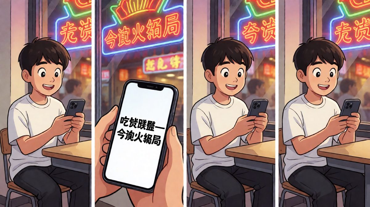 好友发来火锅邀请