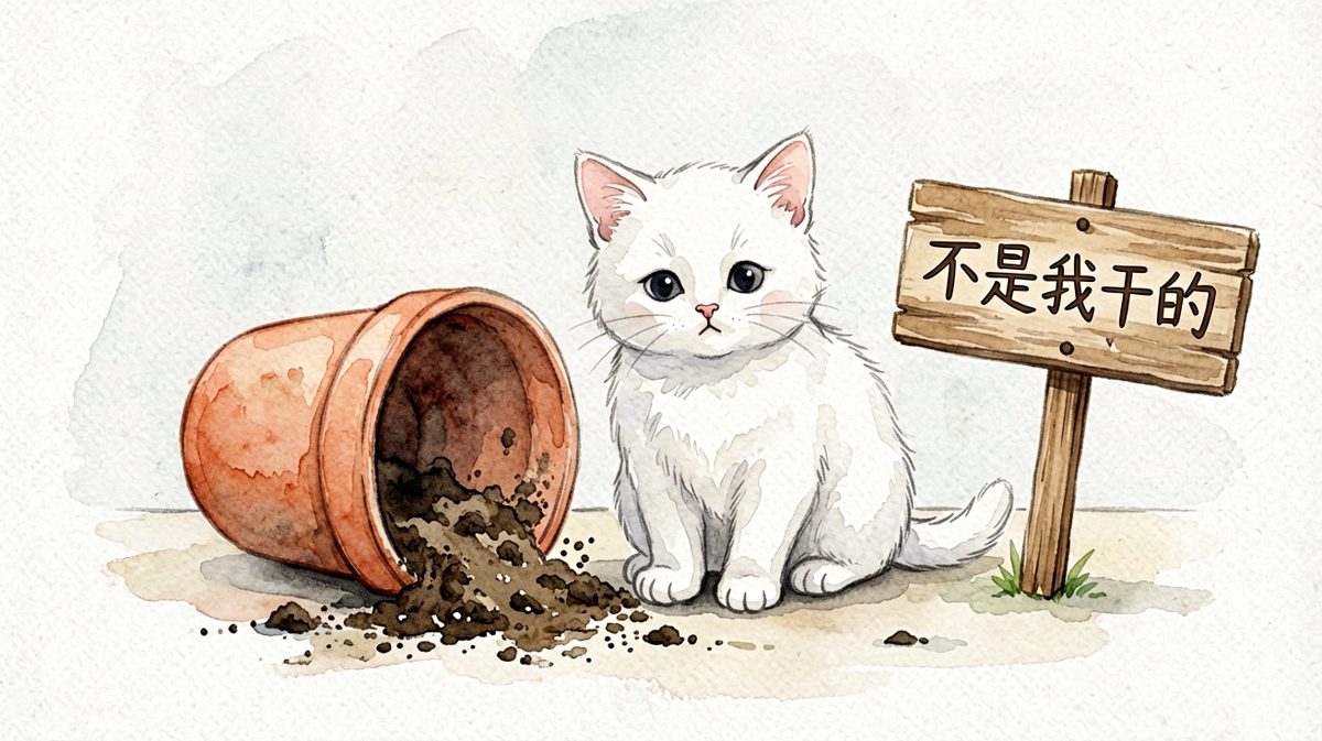 猫：花盆先动的手，我只是正当防卫