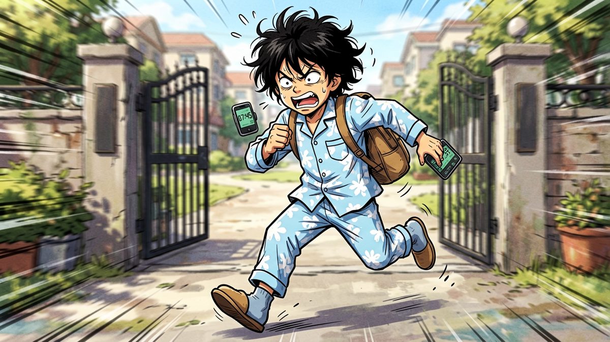 迟到了！迟到了！一路狂奔去公司！