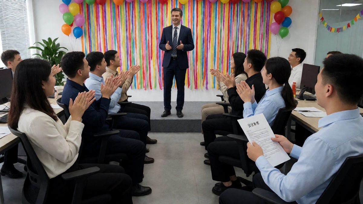 老板："恭喜大家，今年我们业绩翻倍！" 台下欢呼。老板接着说："当然，部分员工也被优化了，你们就是留下来继续干的人，开心吧？"