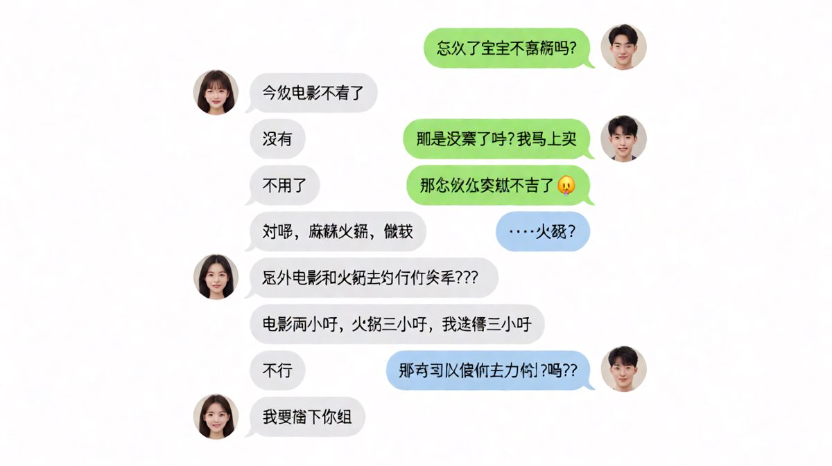约好电影临时变卦吃火锅，还约上了闺蜜