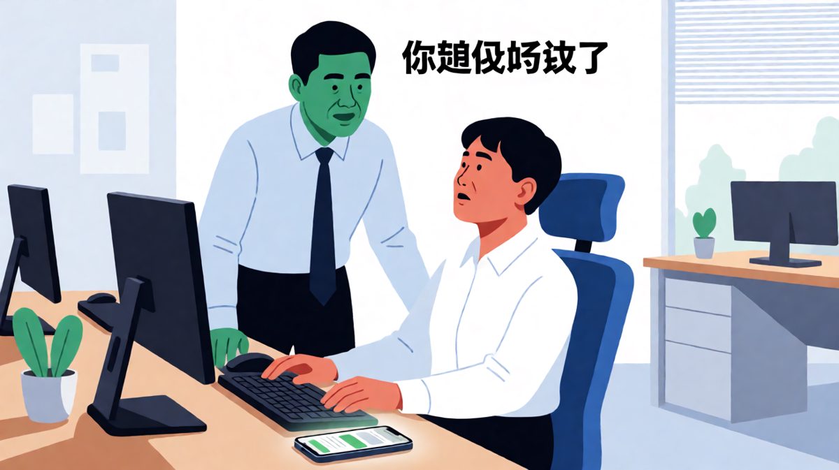 摸鱼正欢时，一抬头——空气突然安静