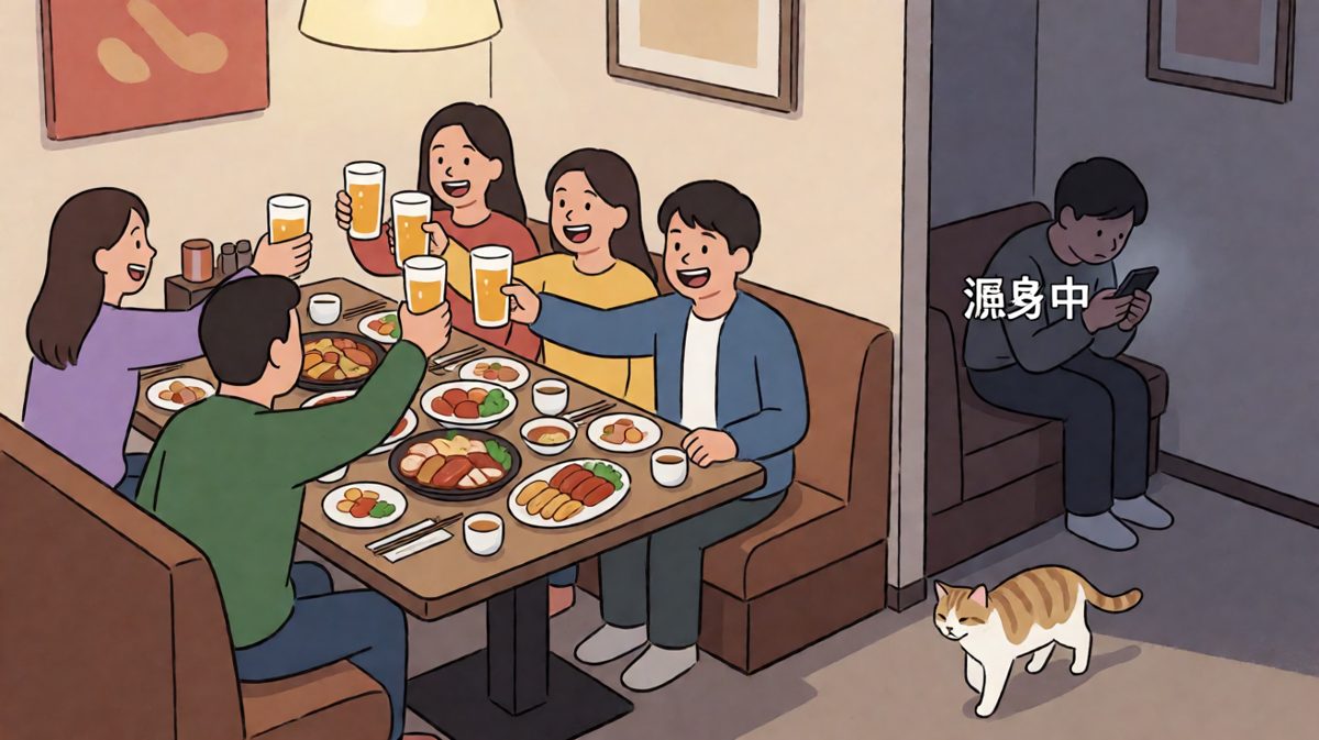 社交聚会中的我：谁叫我了？我没听见，我在忙