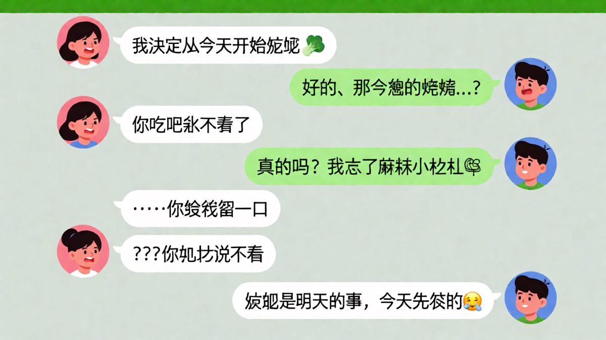 女生嘴上说减肥，身体却诚实地留下了小龙虾的入口。