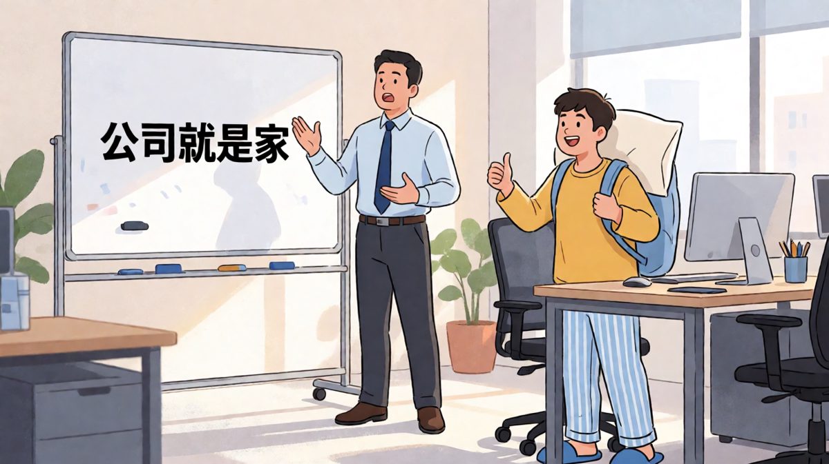 老板让把公司当家，员工真的把家装来了