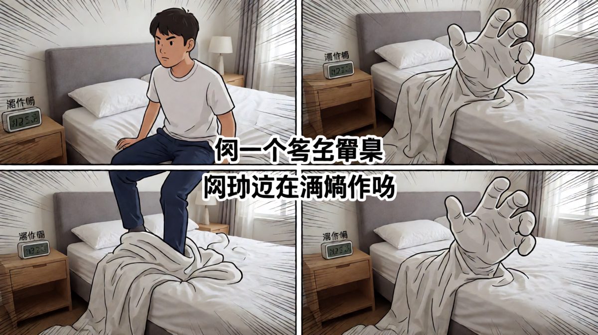 被子：你今天哪也不许去！