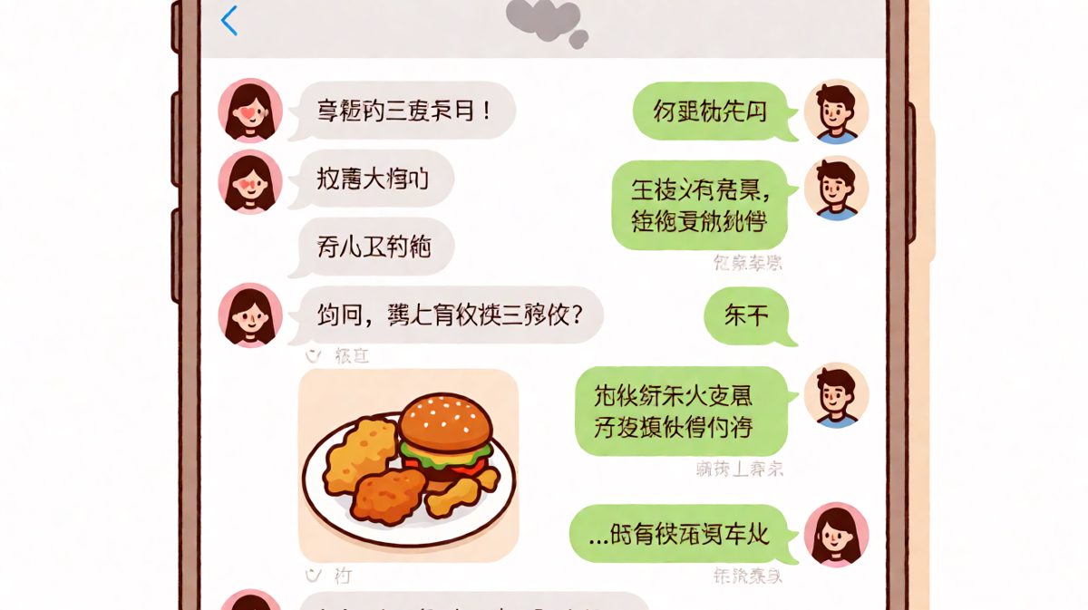 喊着减肥的女友，在收到外卖截图的瞬间完成了自我和解。