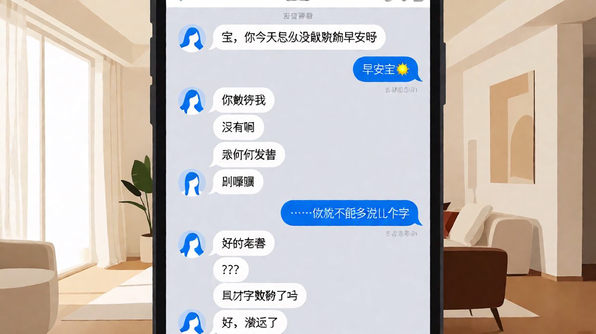 男生用最少的字完成了最完美的敷衍三连。