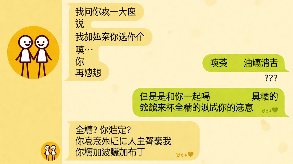 一个关于奶茶的送命题，最终以全糖波霸和平收场。