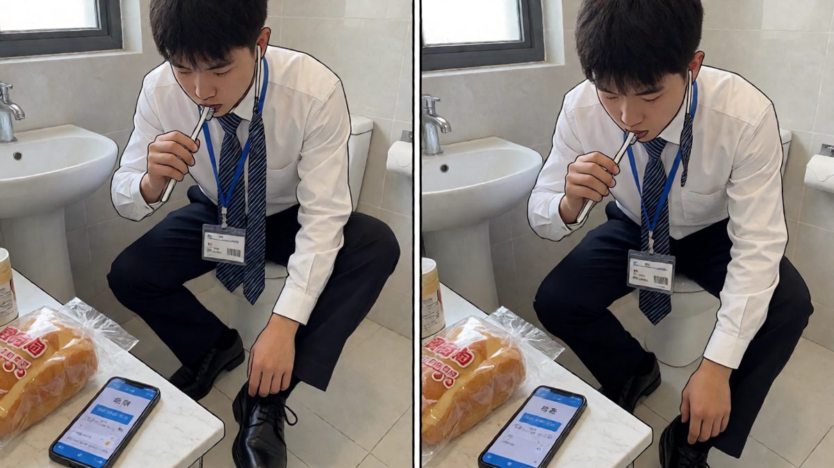极限三分钟：洗漱穿衣同步进行！
