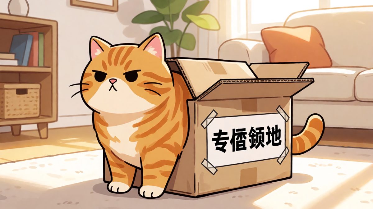 橘猫：这个盒子……明明看起来很大的！