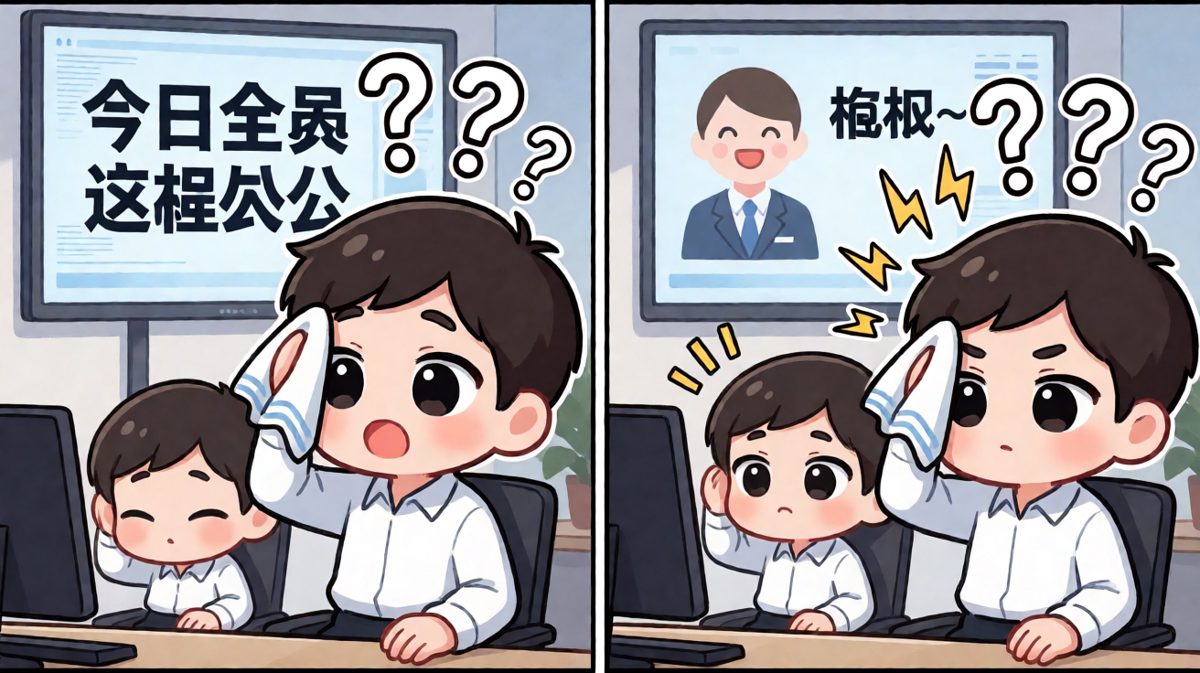 气喘吁吁跑了一天，结果公司今天远程办公