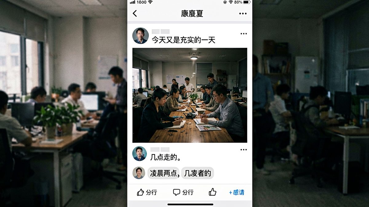 朋友圈里的打工人