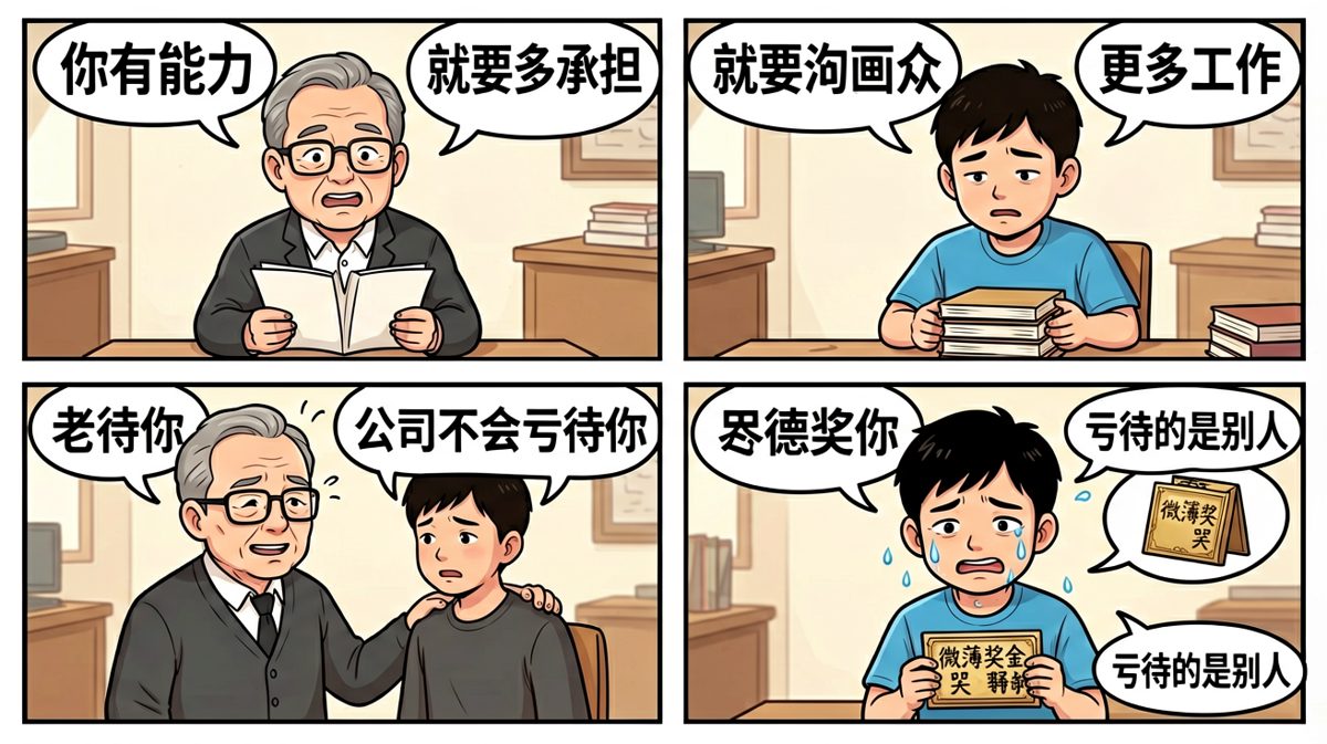 老板说'能力越大责任越大'，员工以为是升职加薪的前奏