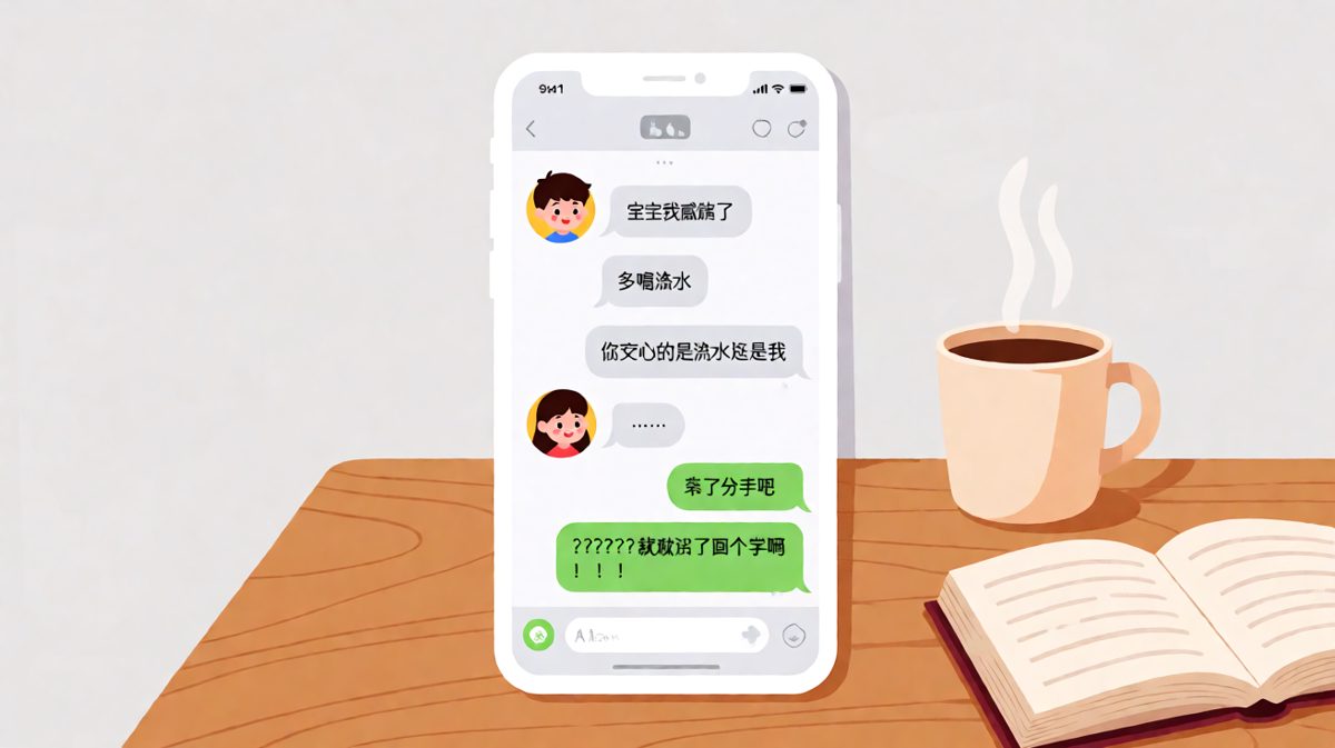 多喝了点热水，分手了。