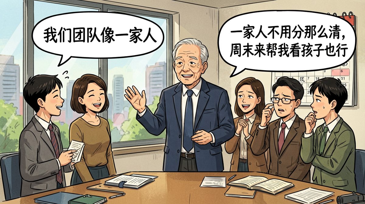 老板说团队是家庭，结果要求周末免费当保姆