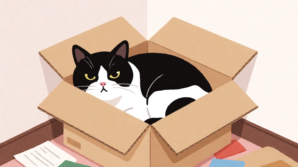 猫咪：此箱即我箱，谁敢与我争？