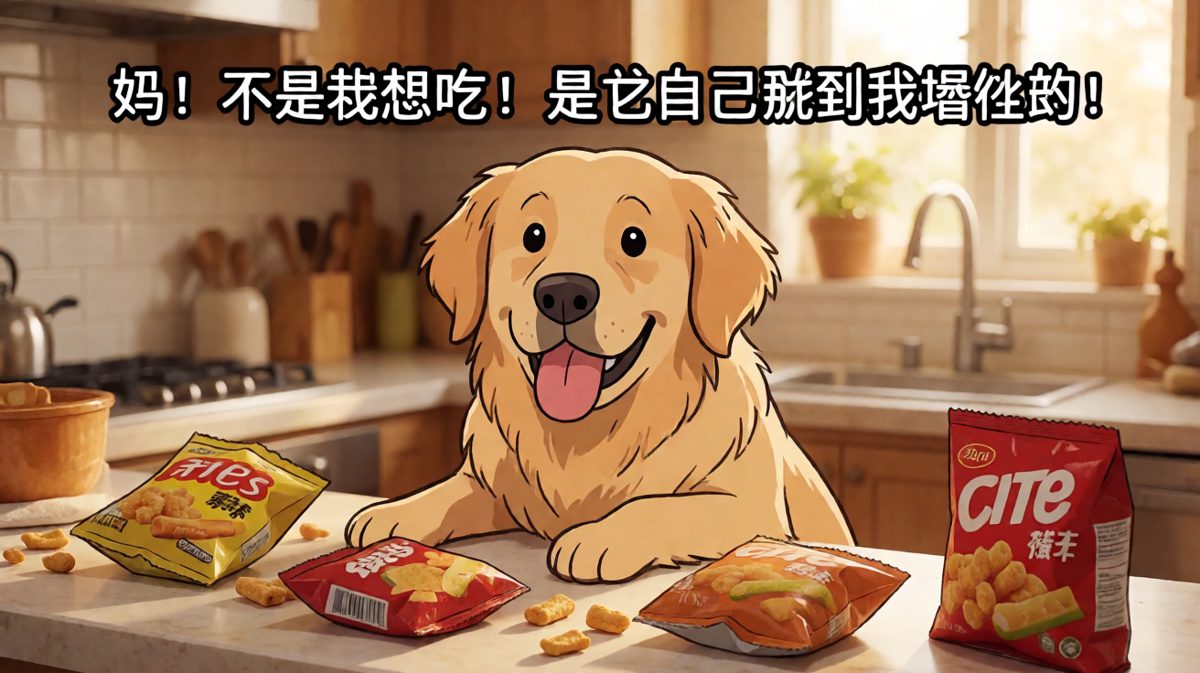 被抓现行时狗狗的内心戏有多丰富