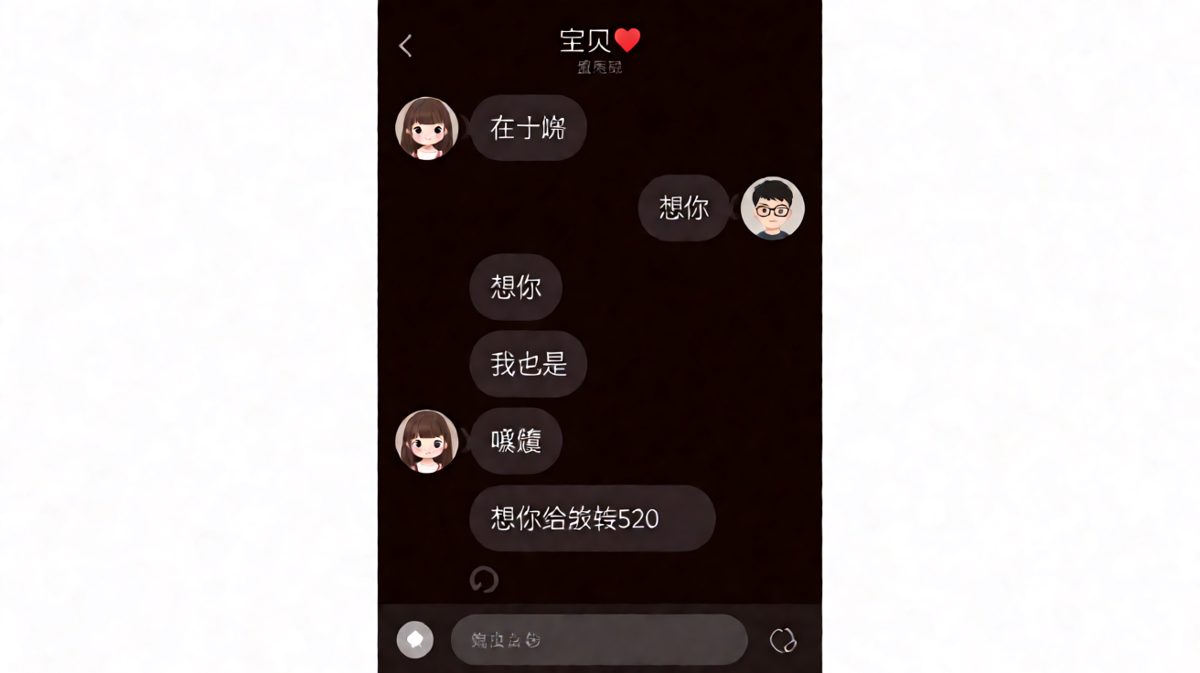 男生以为浪漫互动，没想到是催转账