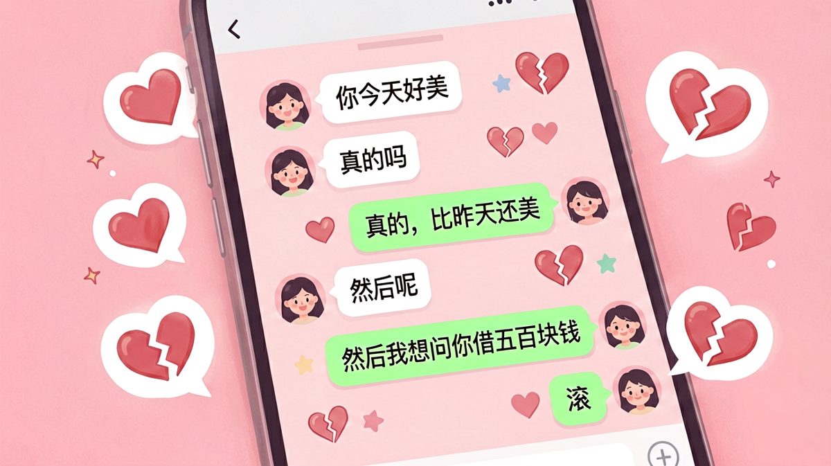 情话只是铺垫，借钱才是目的