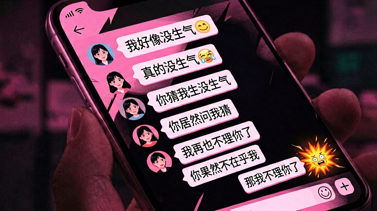 她说没生气，他信了，于是他失去了她