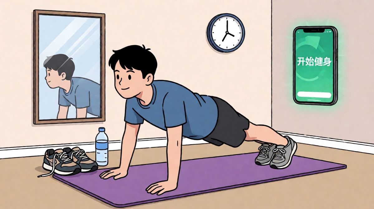 信心满满开始健身