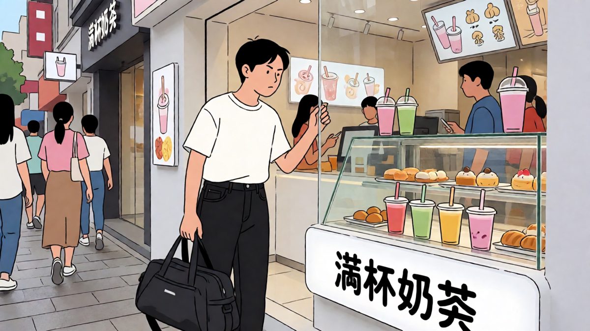 第三天：路过奶茶店，破防了