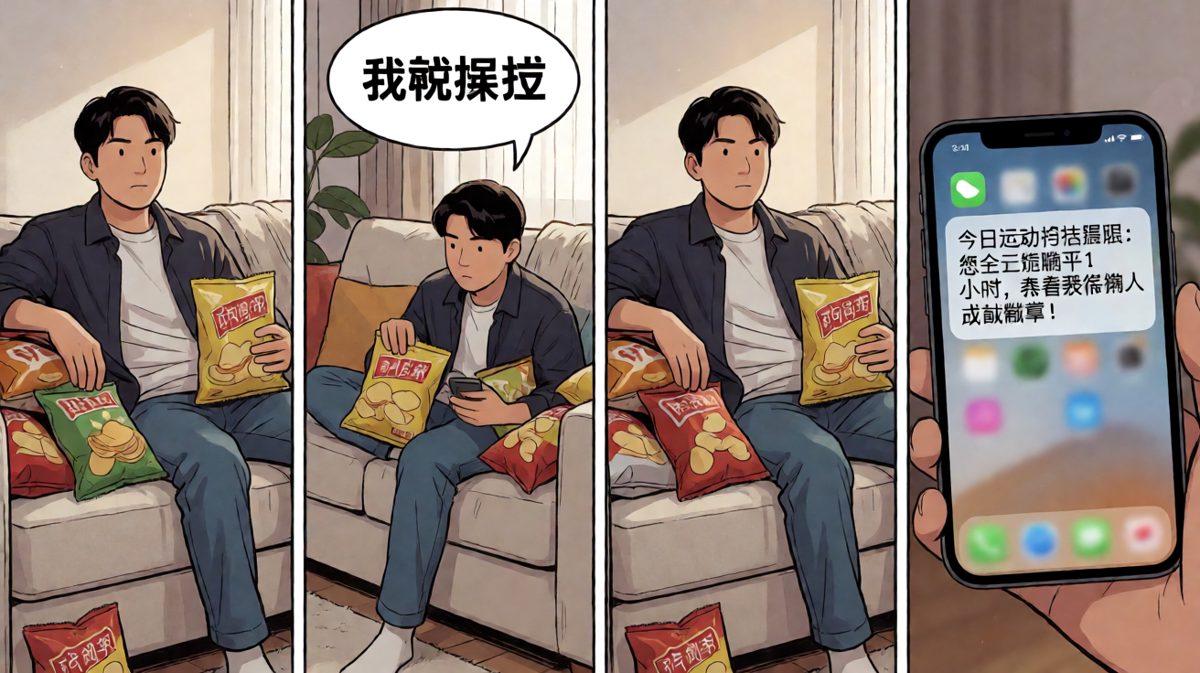 摆烂到底，连懒都被智能设备表彰了