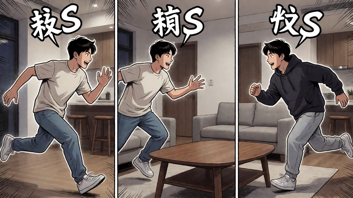 发现对手，两人狭路相逢