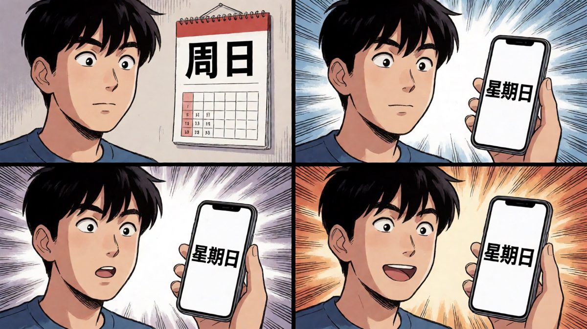 等等……今天不是周日吗？！