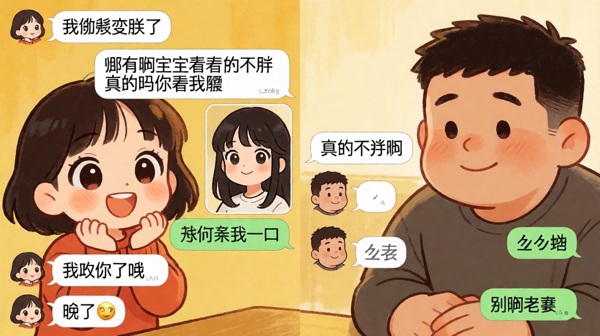夸她胖等于送命题，夸她不胖也有坑