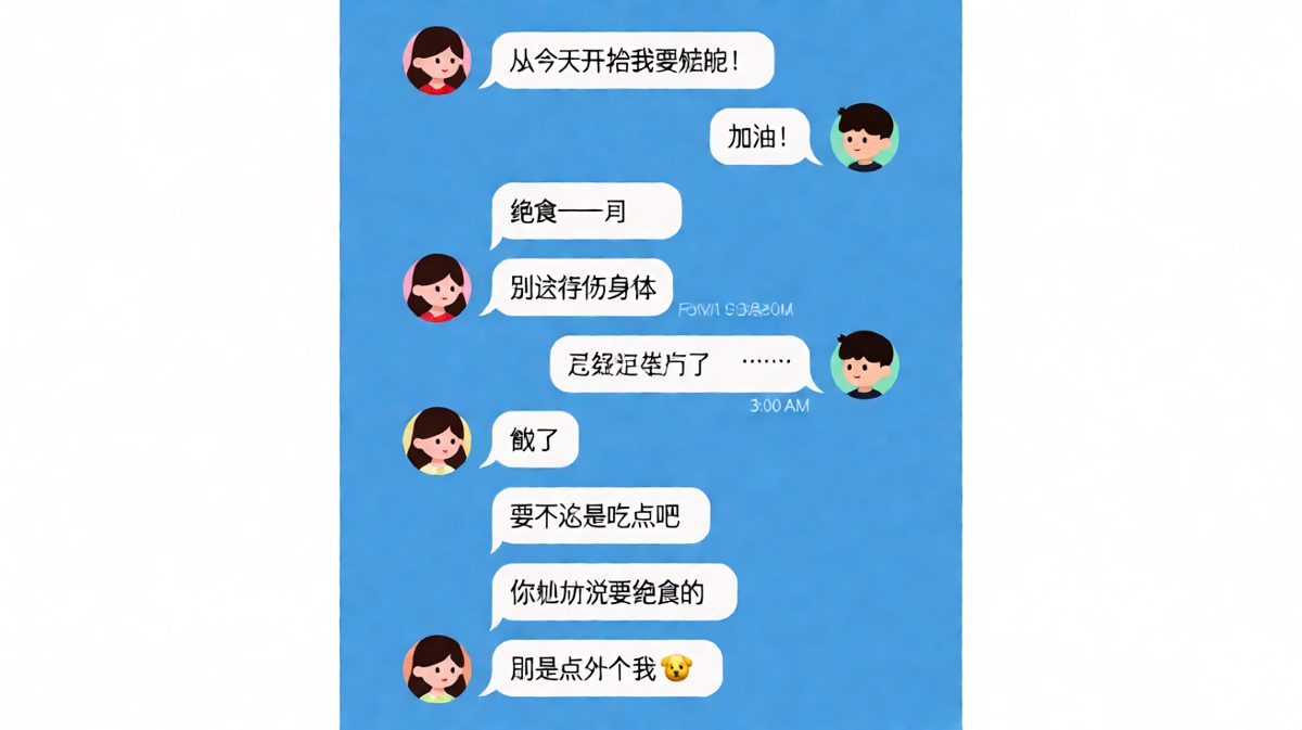 减肥 flag 倒塌的速度比点外卖还快