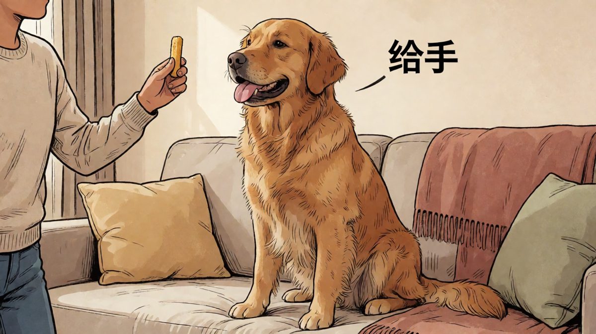 狗狗：你说的'给手'不是我理解的'给手'。