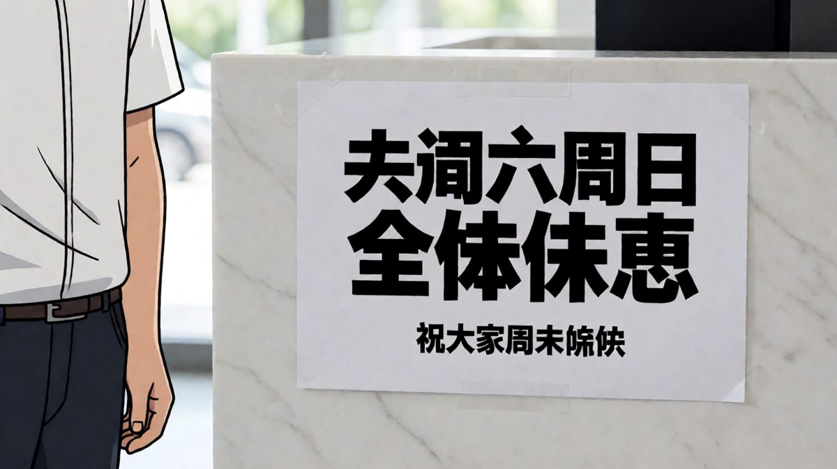 今天……原来是周末