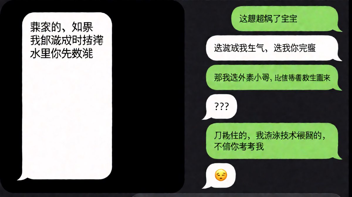 送命题变送分题，男朋友极限求生反将一军。