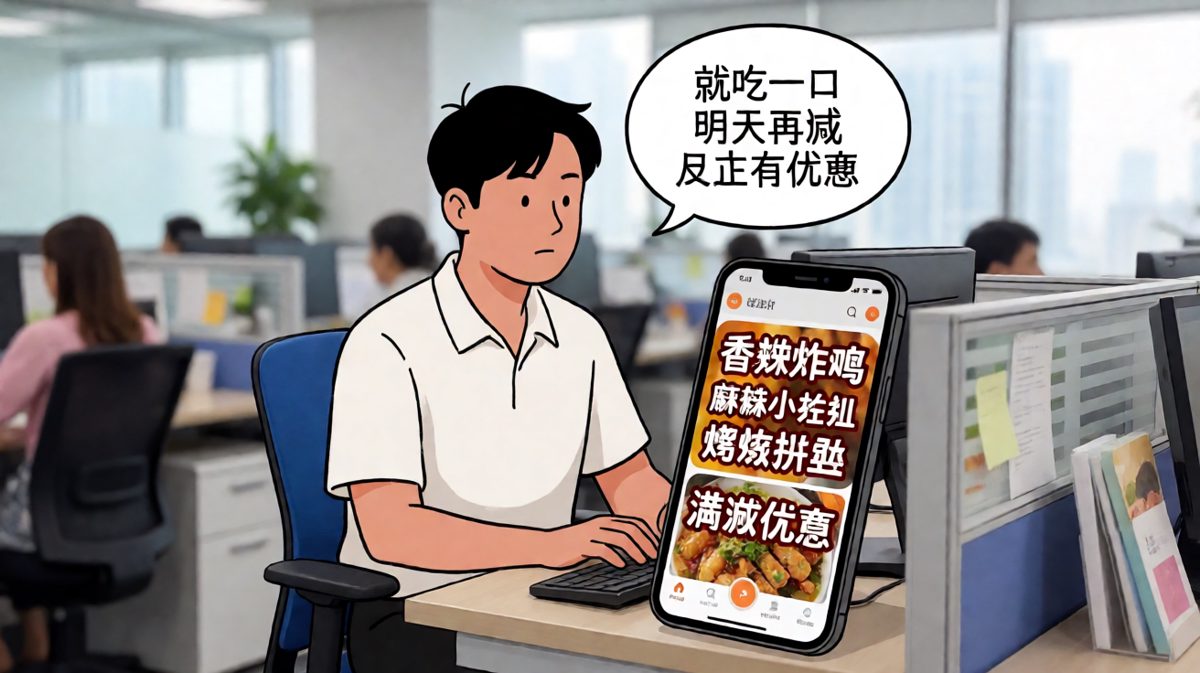 中午……就点了一份很小的外卖而已。