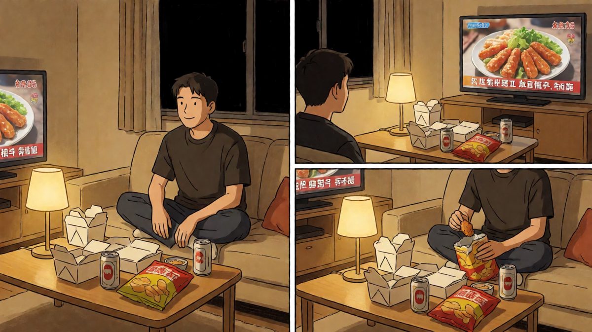 都凌晨两点了……不吃点什么是会睡不着的。