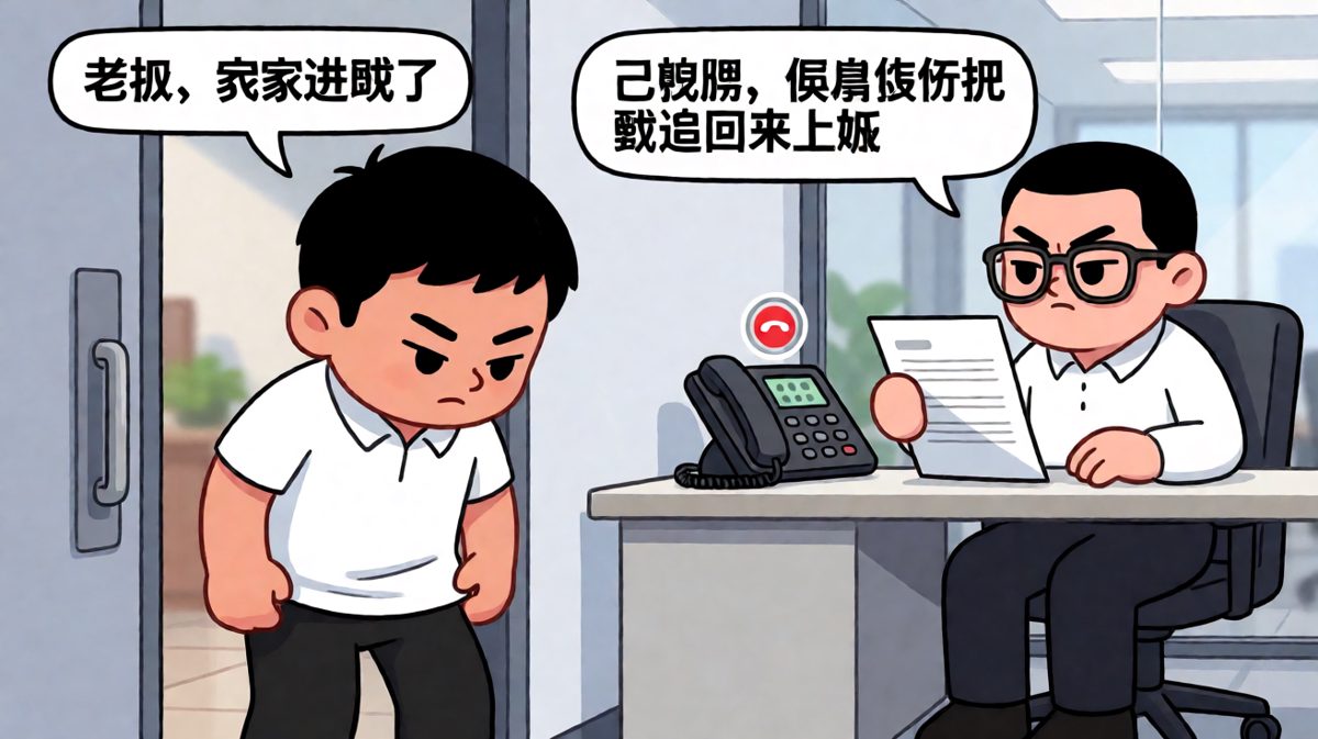 请假理由太离谱，老板反手一个报警加追回上班。