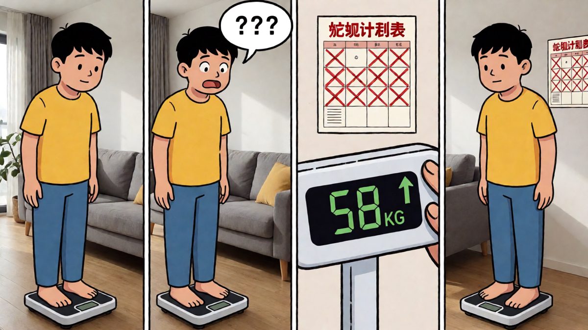 一周后上秤：不但没瘦，还重了两斤！这就是努力的意义吗？