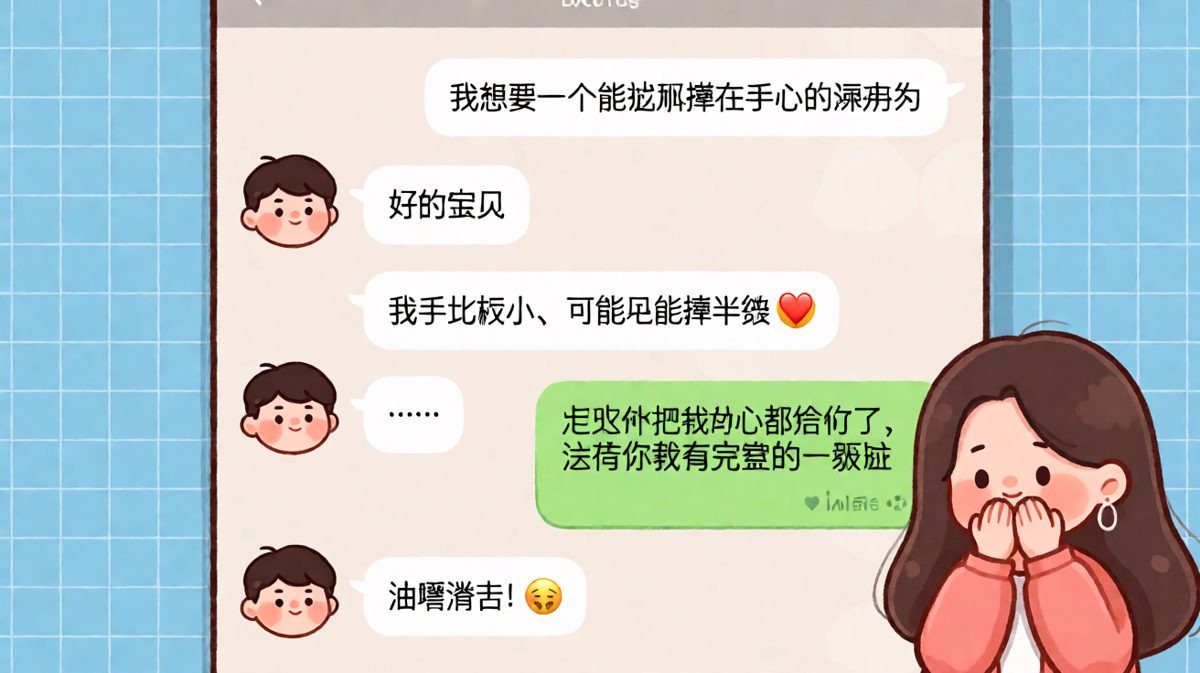 女生提出浪漫要求，男友用幽默方式巧妙回应