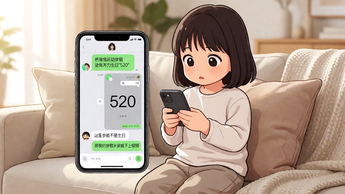 男生用'土味情话'化解了生日步数乌龙现场