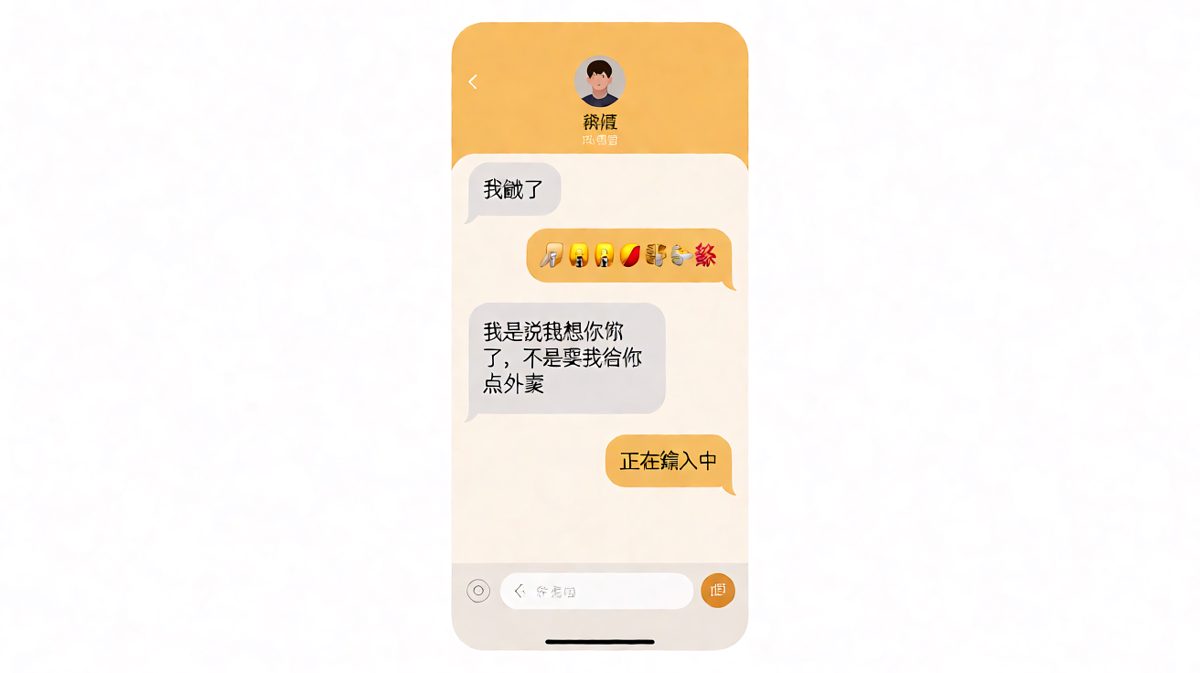 我说饿了，你却以为我要干饭